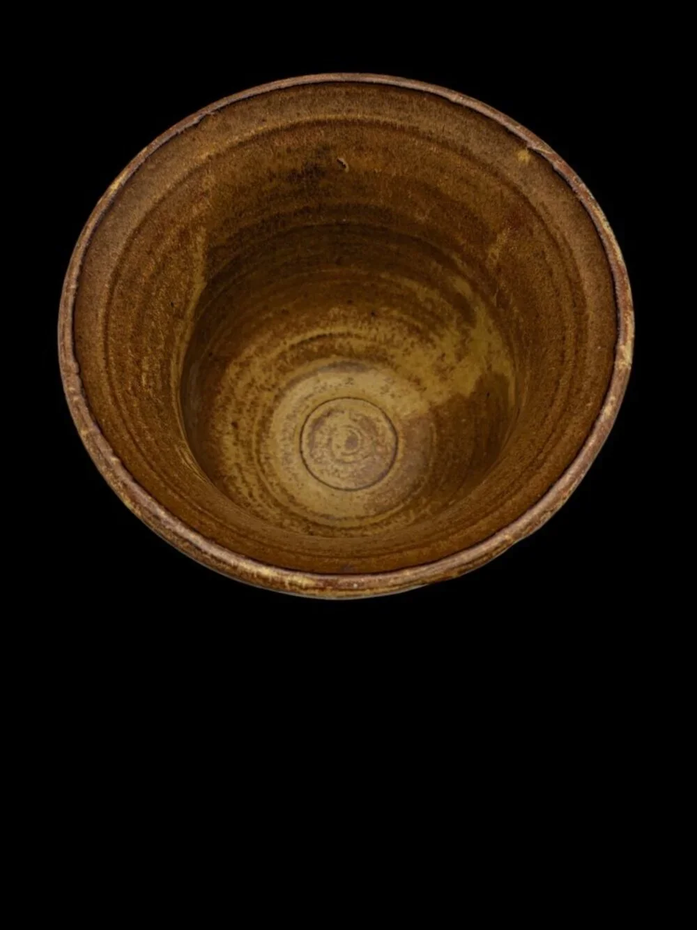 Signed Studio Pottery Vase Planter Earth Tone Drip Glaze Rustic Boho 5